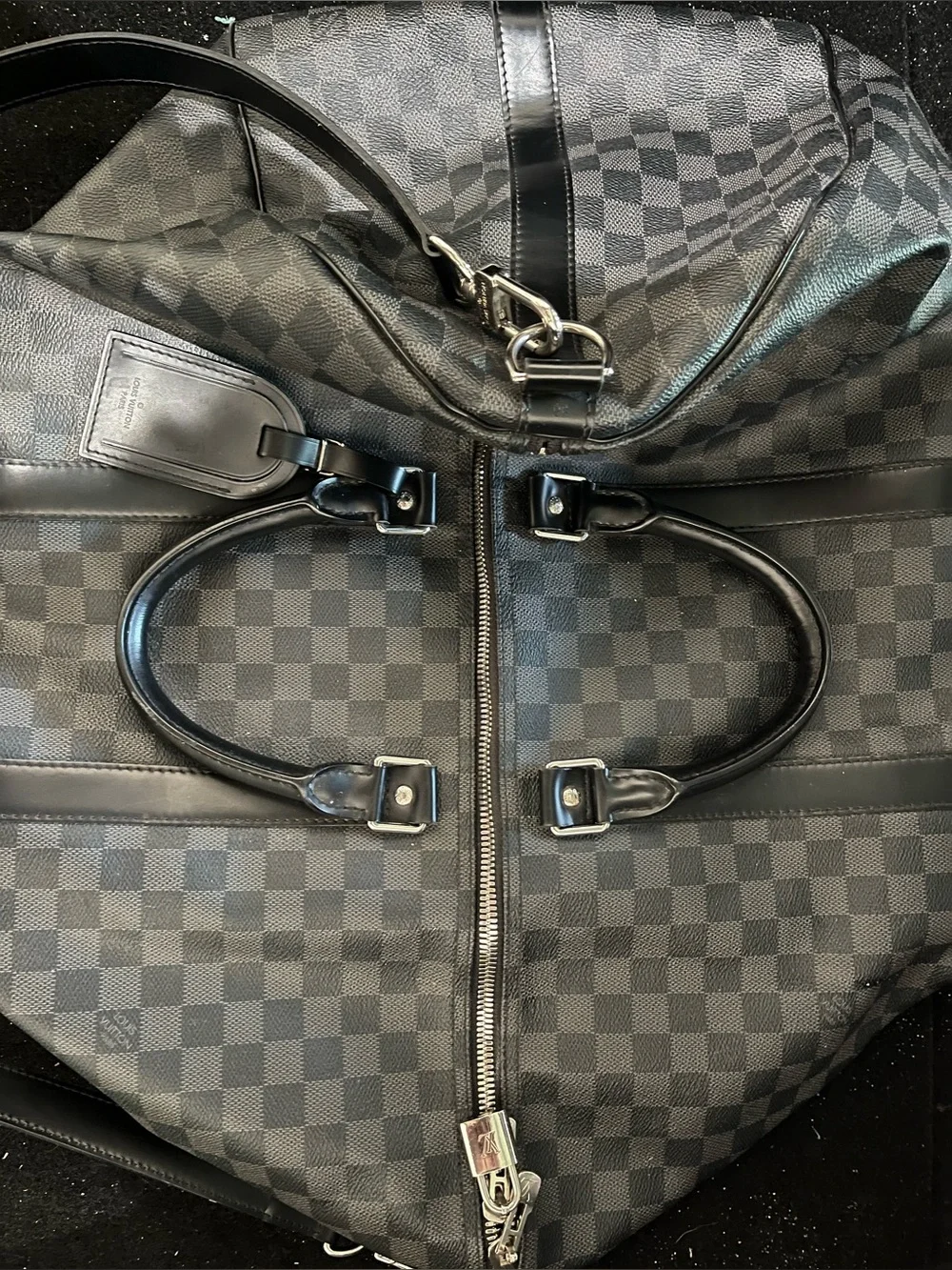 Louis Vuitton Keepall Bandouliére 55 - Damier Graphite Canvas